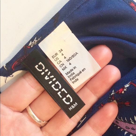 Divided Maxi in Blue Floral - Picture 3 of 4